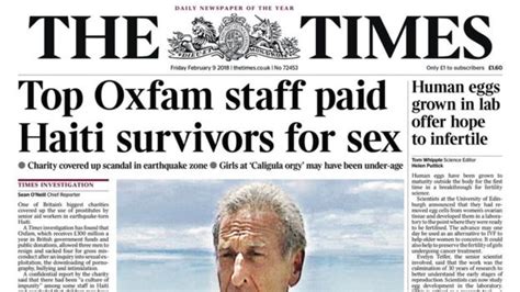 oxfam scandal.